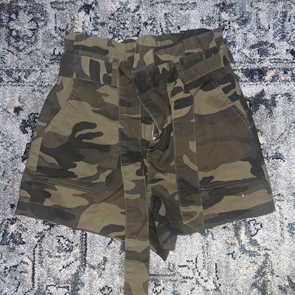 Revolve High Waisted Tie Shorts